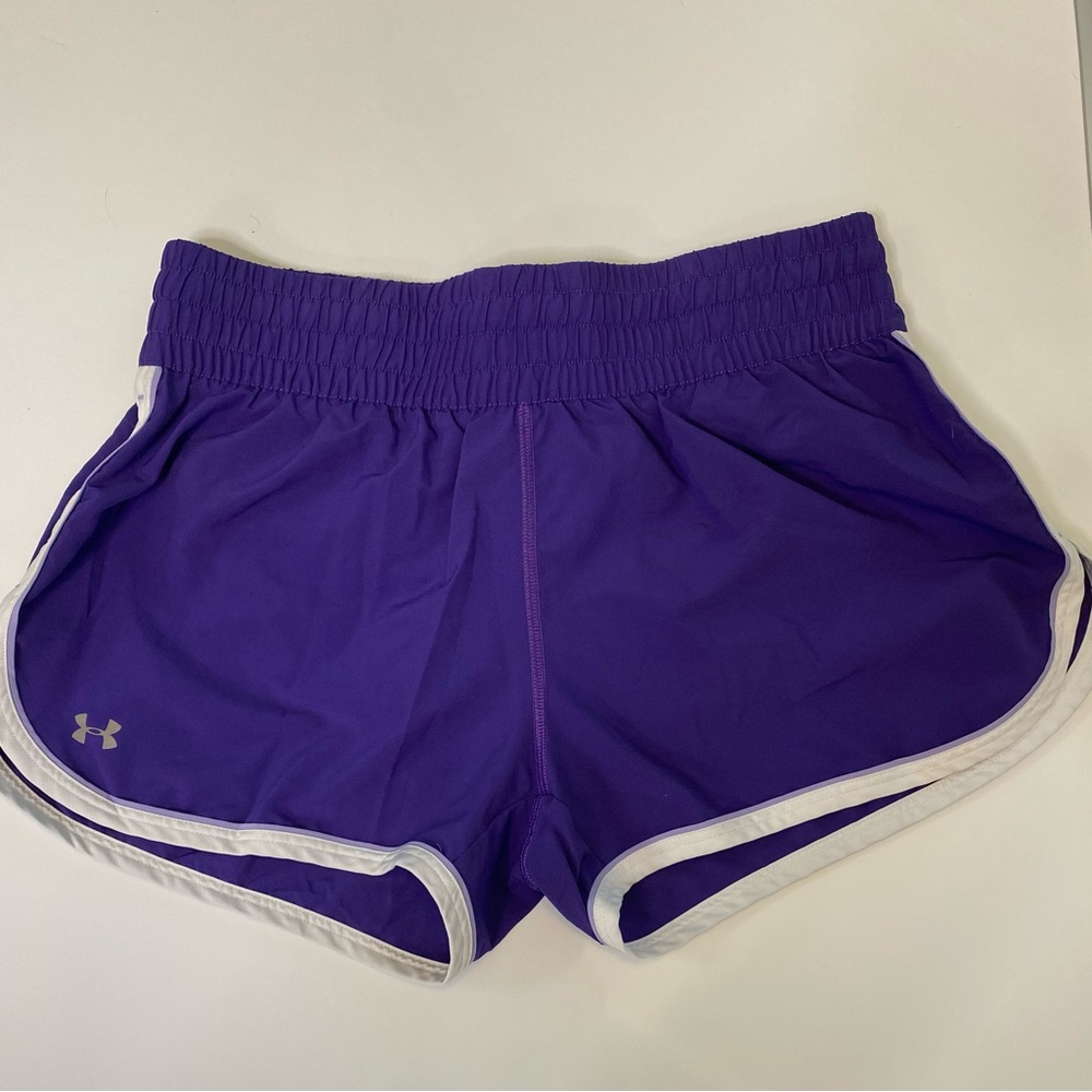 Women’s Under Armour Heat Gear Athletic Running Shorts Sz SMALL